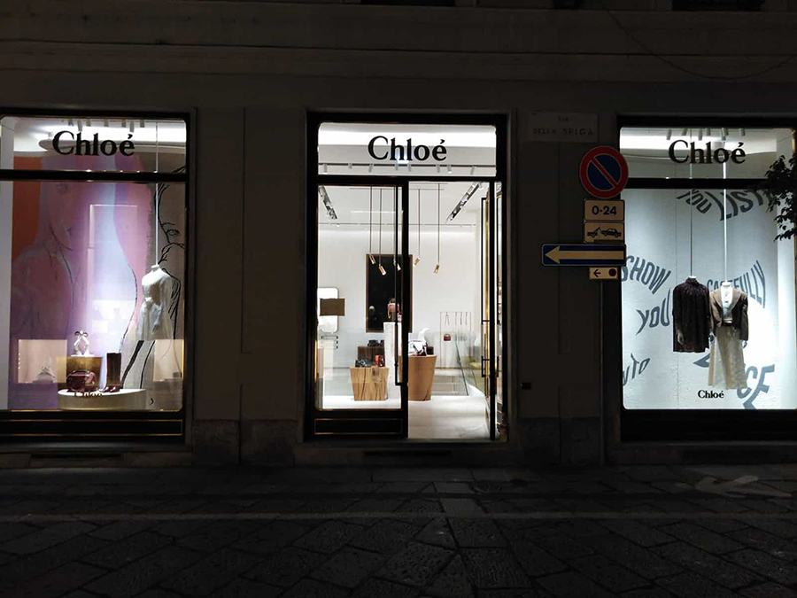 Chloé Shop Windows - Milan, Paris, London - PALLADIO CONCEPT